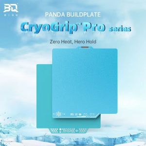 BIQU Panda plaque de construction revêtement CryoGrip sans sabot 257x257mm acier à ressort Double
