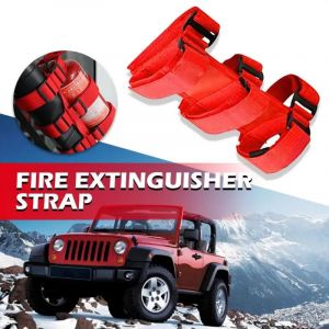 Support d'extincteur de barre de sécurité de voiture, accessoires de voiture, sangle de montage