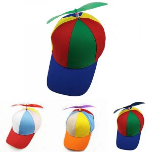 Mode coloré bambou libellule Patchwork casquette de Baseball adulte enfant hélicoptère hélice drôle