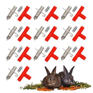 10 pièces lapin mamelon abreuvoir rongeurs lapin animal de compagnie automatique abreuvoir lapin