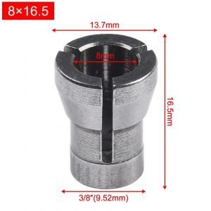 Adaptateur de mandrin de pince de meuleuse de 8mm 16.5mm, Machine à graver en acier à haute teneur