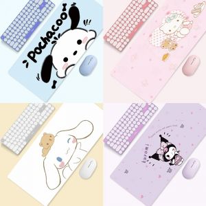 Sanrio tapis de bureau de grande taille Hello Kitty mélodie Kuromi cannelle tapis de souris