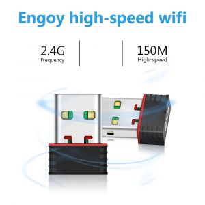 Mini WiFi Antenne USB WiFi Adaptateur USB2.0 WiFi Ethernet 150Mbps WiFi Dongle 802.11 N/g/ B Enchufe