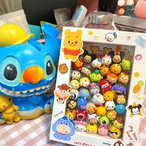 Véritable Disney 14 pièces Tsum Mini haricot Figure Kawaii Rebelle poupée en vrac Figurines