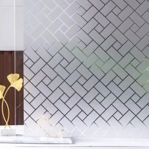 Film de confidentialit&eacute; pour fen&ecirc;tre, Film Non adh&eacute;sif pour fen&ecirc;tre en verre d&eacute;poli, blocage