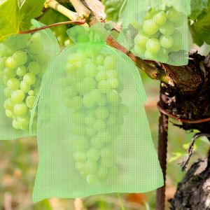Sacs de filet de protection des fruits pour arbres fruitiers, sacs de barri&egrave;re en maille de jardin
