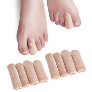 Tube d'orteils en Silicone, lot de 2 pi&egrave;ces, oignon, soulagement de la douleur du pied, tissu