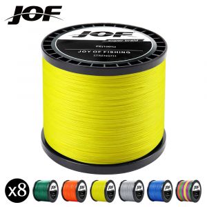 JOF-Ligne de pêche multigentlemen tressée en PE et à 4 brins, fil de 8 à 80lb, 1000/500/300/100m,