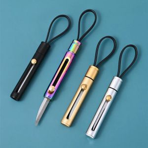 Couteau Express en acier inoxydable, porte-clés pendentif, outil de coupe, couteau utilitaire