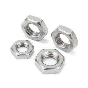 Écrou hexagonal plat en acier inoxydable, M2.5 M3 figuré M5 M6 M8 M10 M12 M14 M16 304 A2-70, écrou