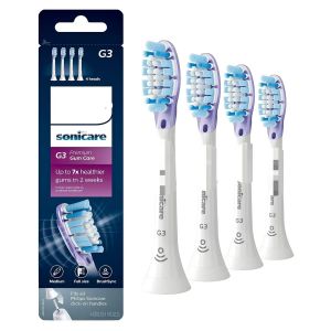 Pour Philips Sonicare G3 4 Pack soins t&ecirc;tes de brosse &agrave; dents de remplacement Plaque d&eacute;fense brosse