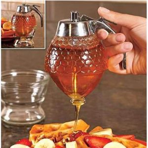 Distributeur de miel, r&eacute;cipient de bouteille extrud&eacute;e, BeehiveJ Ar, tasse de sirop de miel