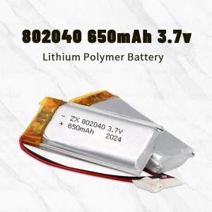 802040   Batterie Lipo 3.7V 650mAh li-polymère Batteries au Lithium rechargeables pour Bracelet