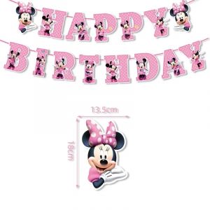 Disney nouveau Minnie Mickey Mouse f&ecirc;te d'anniversaire d&eacute;coration banni&egrave;re ballon assiette f&ecirc;te
