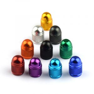 4 pièces bouchons de Valve de vélo Schrader en alliage d'aluminium portable antivol bouchons d'air