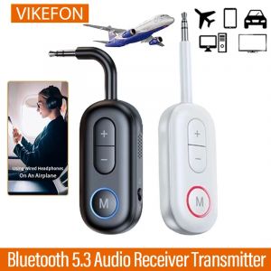 Bluetooth 5.3 récepteur émetteur 3.5mm AUX Jack avion USB Dongle adaptateur Audio sans fil pour TV