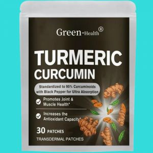 Patchs transdérmiques pour curcumine au curcuma, soutien musculaire, 30 patchs, fourniture d'un mois