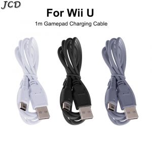 JCD 1m câble de chargement USB pour WII U contrôleur données chargeur cordon pour WIIU manette