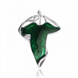 Broche feuille d'élven vert Lorien combiné Arwen Evenstar Cape émail broches bijoux cadeaux de noël