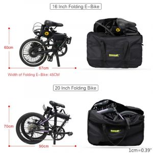 Bal inowalk-Sac de transport pliant pour vélo 16 "20", mallette de transport portable pour vélo,