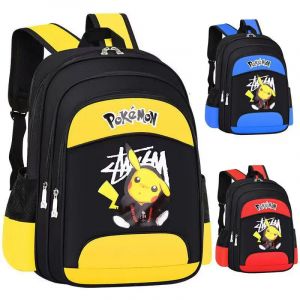 Sac à dos Pikachu, sac à dos Anime imprimé de grande capacité, cartable de dessin animé, sac à dos