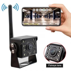 Caméra de recul WiFi sans fil, pour camion, remorque, camion, camping-car, antichoc, étanche 170 °