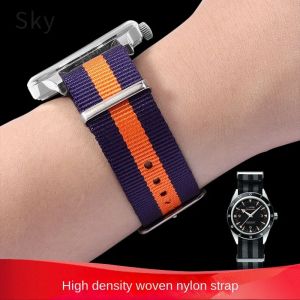 Pour Dw Seiko Omega Tissot bracelet de montre en Nylon &agrave; vitesse rapide hommes femmes en acier