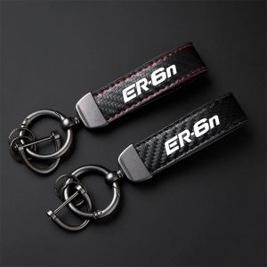 Porte-clés de moto en Fiber de carbone de haute qualité, pour Kawasaki ER6N ER-6N ER 6N, accessoires