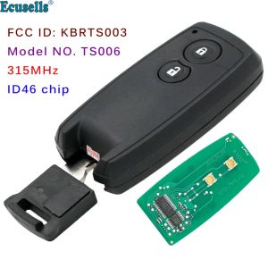 Clé à distance intelligente Keyless Go, 2 boutons, 315 successifs Z ID46, puce pour Suzuki Swift SX4