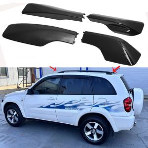 Embout de barre de galerie de toit noir, 4 pièces, boîtier de remplacement pour TOYOTA RAV4 2001
