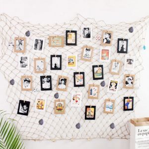 Filet de p&ecirc;che &agrave; th&egrave;me de la mer M&eacute;diterran&eacute;e, d&eacute;coration murale pour la maison, coquille de mer,