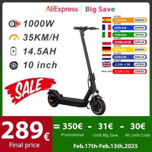 JUICEASE Scooter électrique 42V14.5AH batterie 500W/1000W puissant adultes 10 pouces pneu Escooter