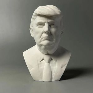 Donald John Trump Figurine Trump Statue en plâtre président buste modèle artisanat Sculpture bureau