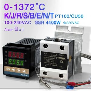 REX-C100 régulateur de température PID 220v 400 degrés thermostat numérique sortie 40A SSR K Type