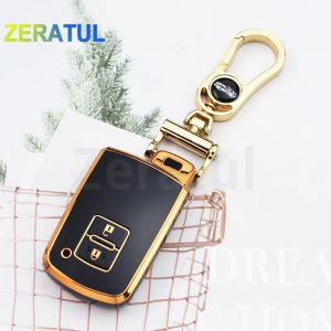 Housse de clé de voiture en TPU, pour Toyota Camry Land Cruiser Highlander Prado Prius CHR Aygo