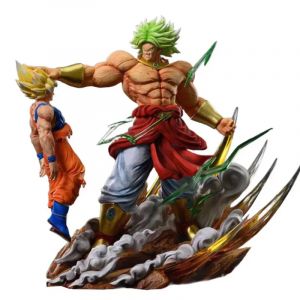 Figurine Dragon Ball Broly Vs Son Goku de 20cm en PVC, Statue de Collection, Mod&egrave;le de Jouet,