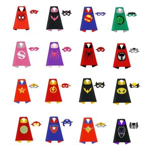 Capes de super-h&eacute;ros pour gar&ccedil;ons et filles, cadeaux pour gar&ccedil;ons, Costumes de dessin anim&eacute;,