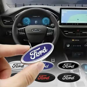 Autocollants d'emblème de volant de voiture, Badge pour Ford Focus 2 Mk3 F150 Mondeo Max Fusion