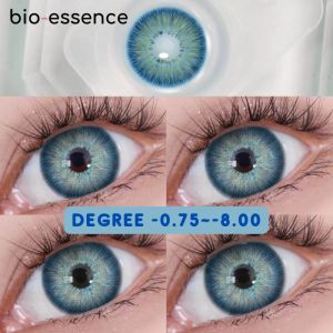 Bioessence 1 paire de lentilles de myopie lentilles de Contact de couleur pour les yeux lentilles