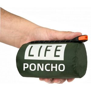 LIFE poncho de survie d'urgence Poncho de pluie couverture spatiale de survie thermique imperm&eacute;able