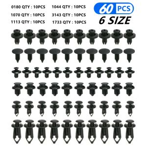 Clips de fixation automatiques, 6 tailles, 60 pièces, pour Toyota prado 120 fj150 land cruiser 80