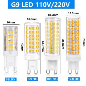 Ampoule LED &eacute;pis de ma&iuml;s G9 5W 9W 15W 20W 25W SMD 2835 AC 220V 110V, Super lumineuse, remplacement