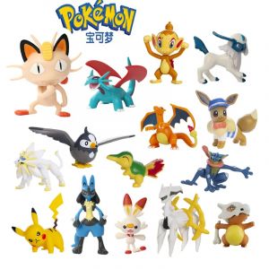Nouveau Pokemon 4-13Cm dessins animés film figurine Pikachu Lucario Mewtwo Dragon volant figurines