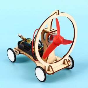 Modèle de Voiture Éolienne Électrique pour Enfant, Bricolage Artisanal, Jouet d'Auto-Amélioration