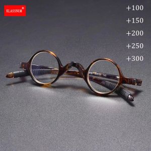 Petites lunettes de lecture rondes pour hommes, lunettes anti-lumi&egrave;re bleue r&eacute;tro, lunettes