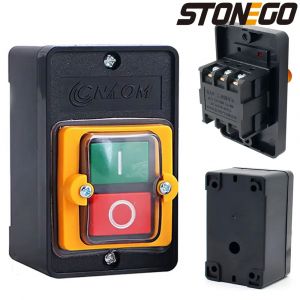 STONEGO 220 V/380 V 10A interrupteur étanche bouton-poussoir bouton poussoir sur autobloquant OFF