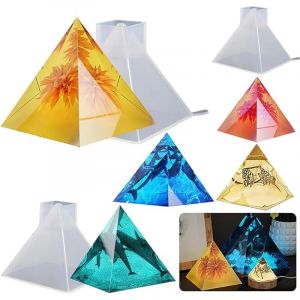 Moule en Silicone pyramide cubique, bricolage, pour cristal UV époxy, outils de décoration de la