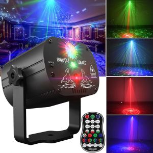 60 Modèles Mini DJ Disco Lumière Partie Éclairage de Scène Effet Commande Vocale USB Laser