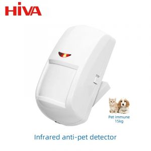 HIVA-Détecteur de mouvement PIR sans fil, compatible avec les animaux de compagnie, 433MHz, mini