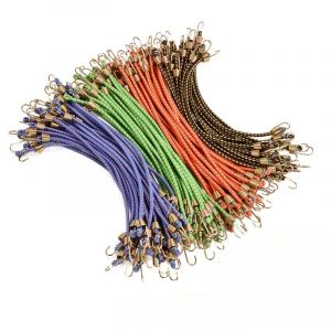 Sangle &eacute;lastique pour bagages, 10 pi&egrave;ces, prise de cordon &eacute;lastique fixe, petit crochet fixe, Mini